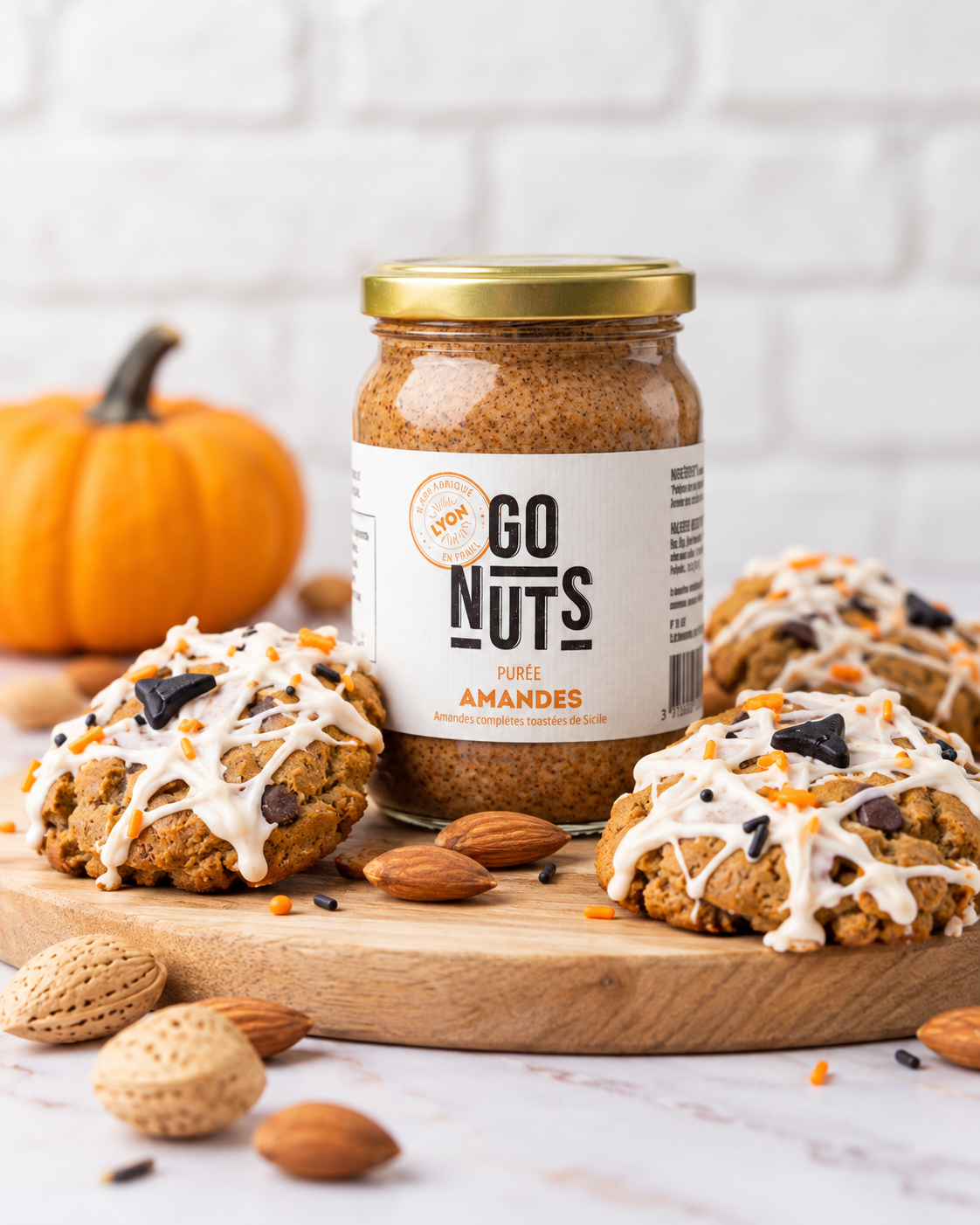 Cookies au chocolat et purée d'amandes extra crunchy Go Nuts